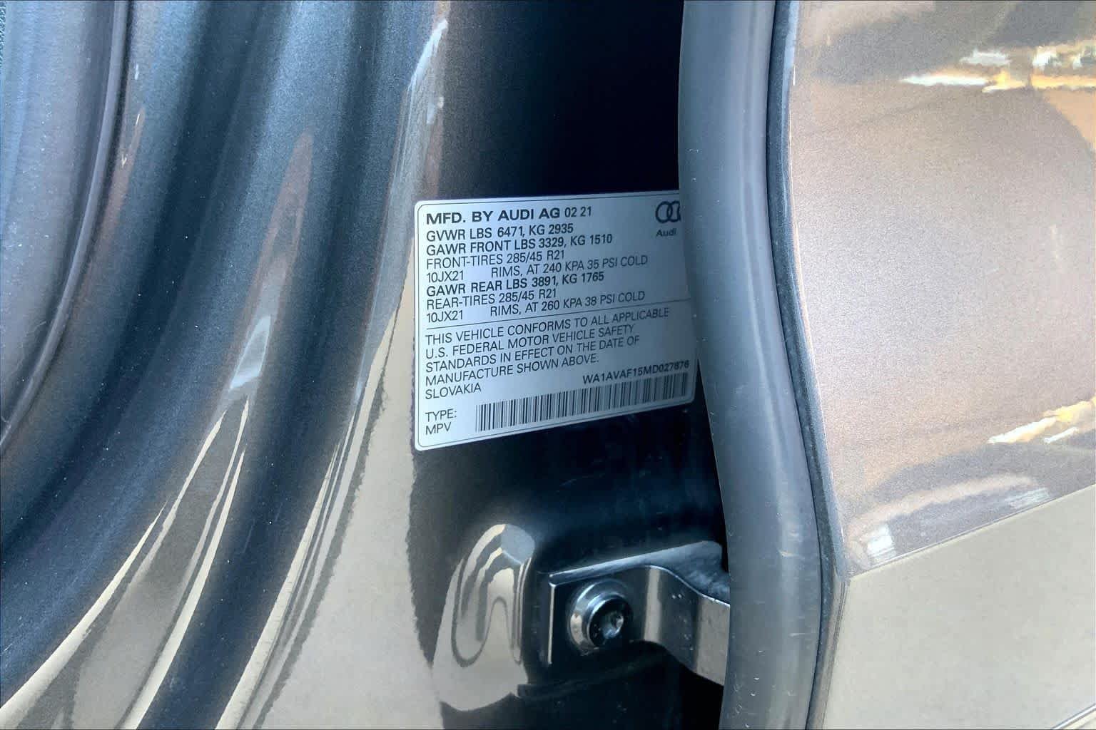 Used 2021 Samurai Gray Metallic Audi Premium image 35