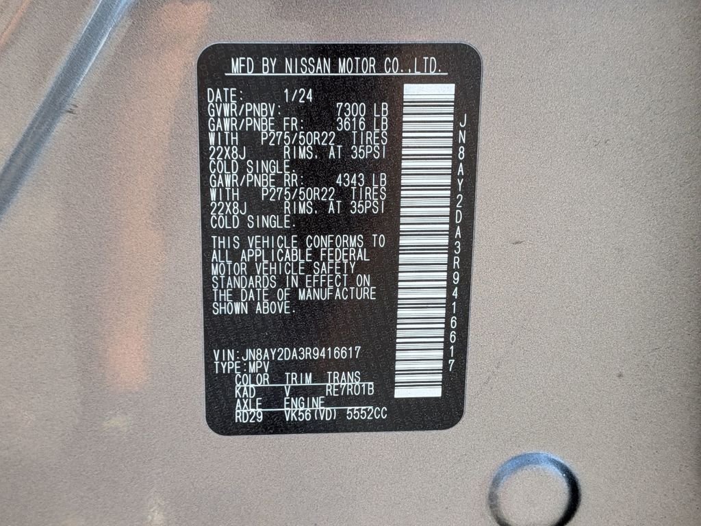 Used 2024 Gray Nissan Platinum image 31