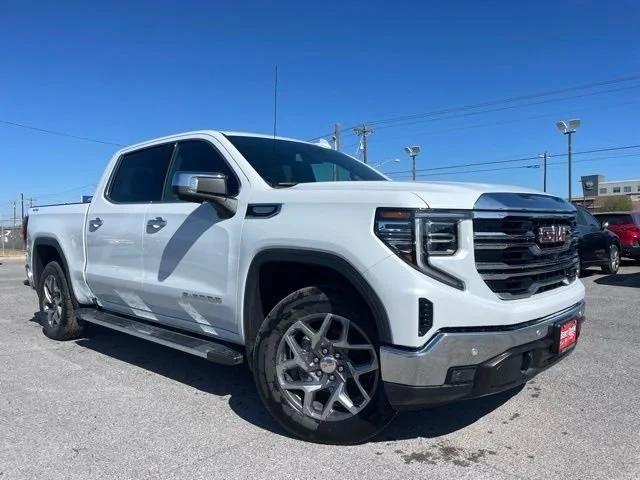 New 2026 Glacier White Tricoat GMC SLT image 1