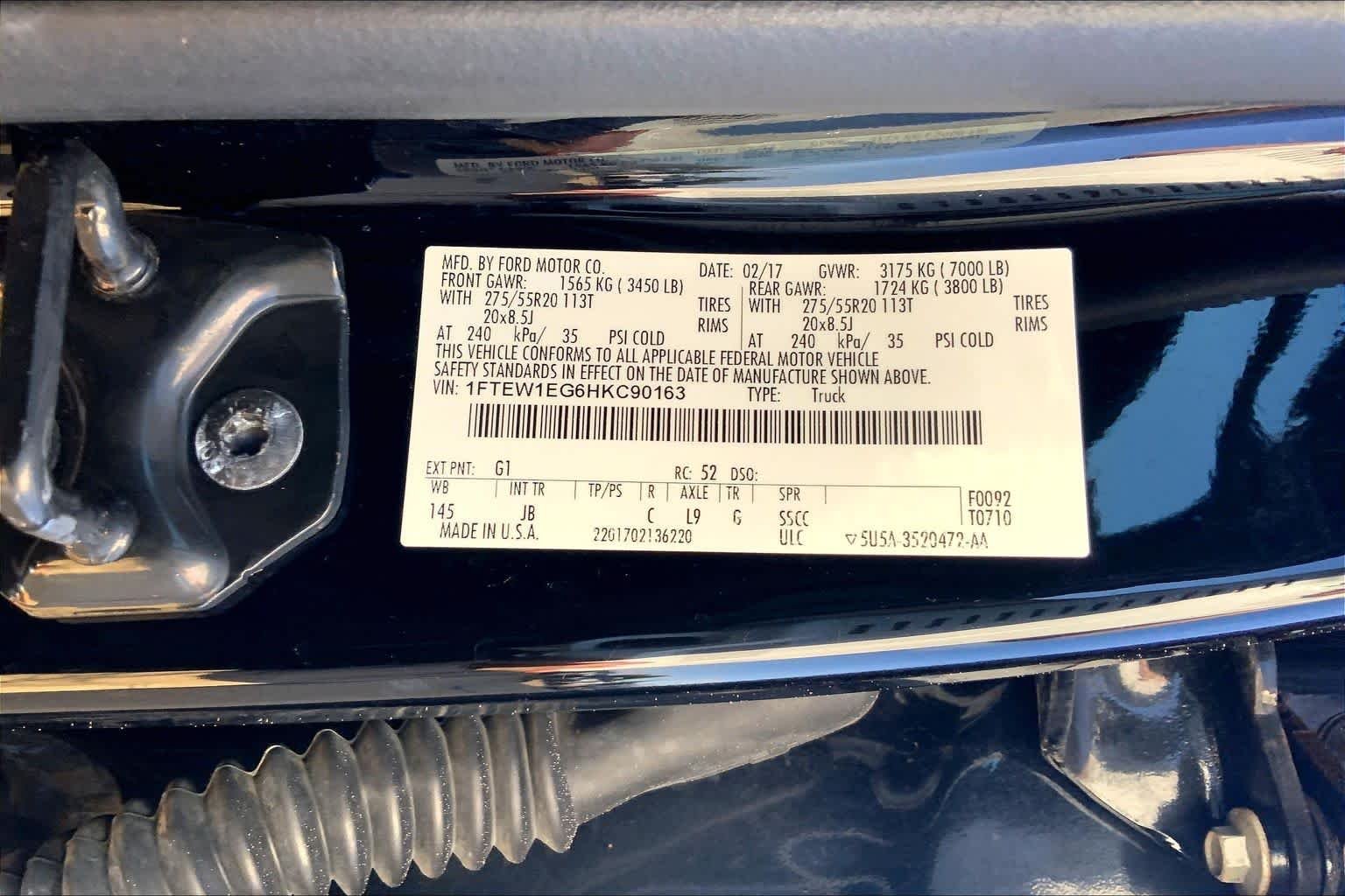 Used 2017 Shadow Black Ford XLT image 37