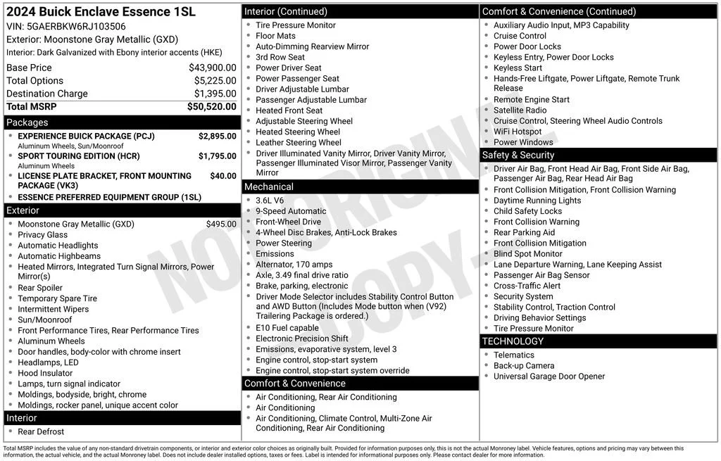 Certified Used 2024 Moonstone Gray Metallic Buick Essence image 5