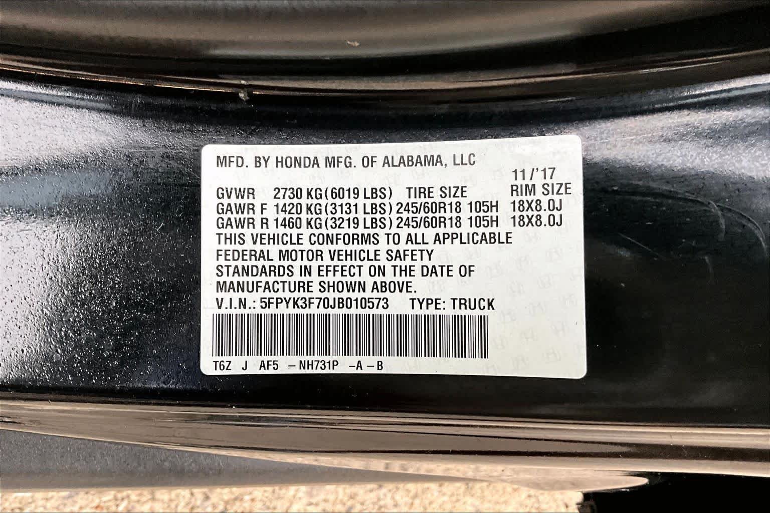 Certified Used 2018 Crystal Black Pearl Honda RTL-E image 35