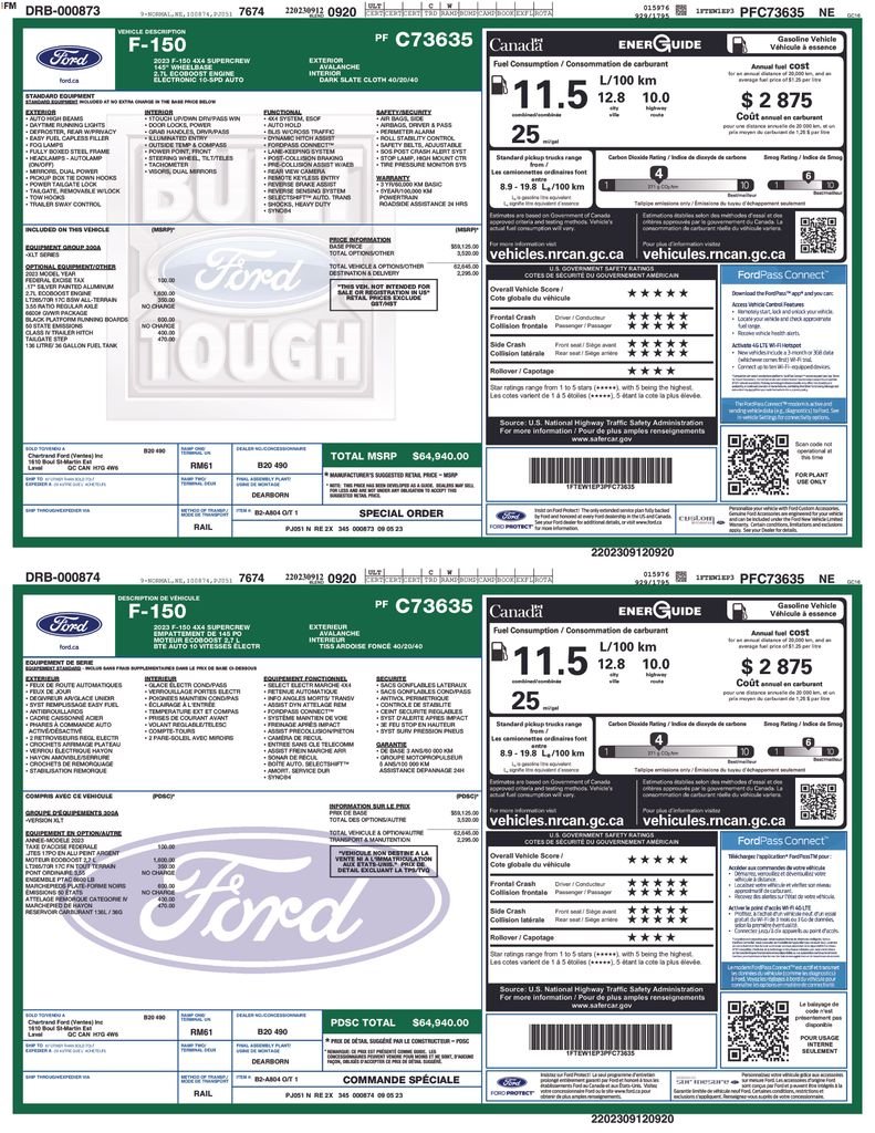 Used 2023 Ford F-150 XLT with VIN 1FTEW1EP3PFC73635 for sale in Elk River, Minnesota