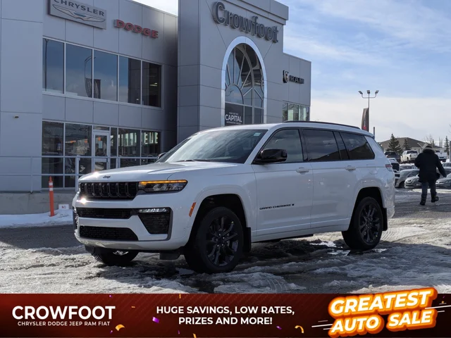 2026 Jeep Grand Cherokee L Limited Reserve - - 4x4 - Pano Sunroof - 6- Passenger Seating - Trailer Tow - Vent Seats & More!