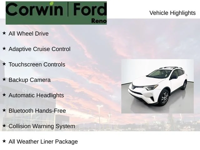 Certified Used 2018 Super White Toyota LE image 8