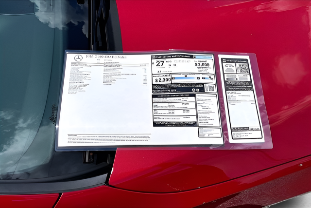 New 2026 MANUFAKTUR Patagonia Red Metallic Mercedes-Benz C 300 image 26