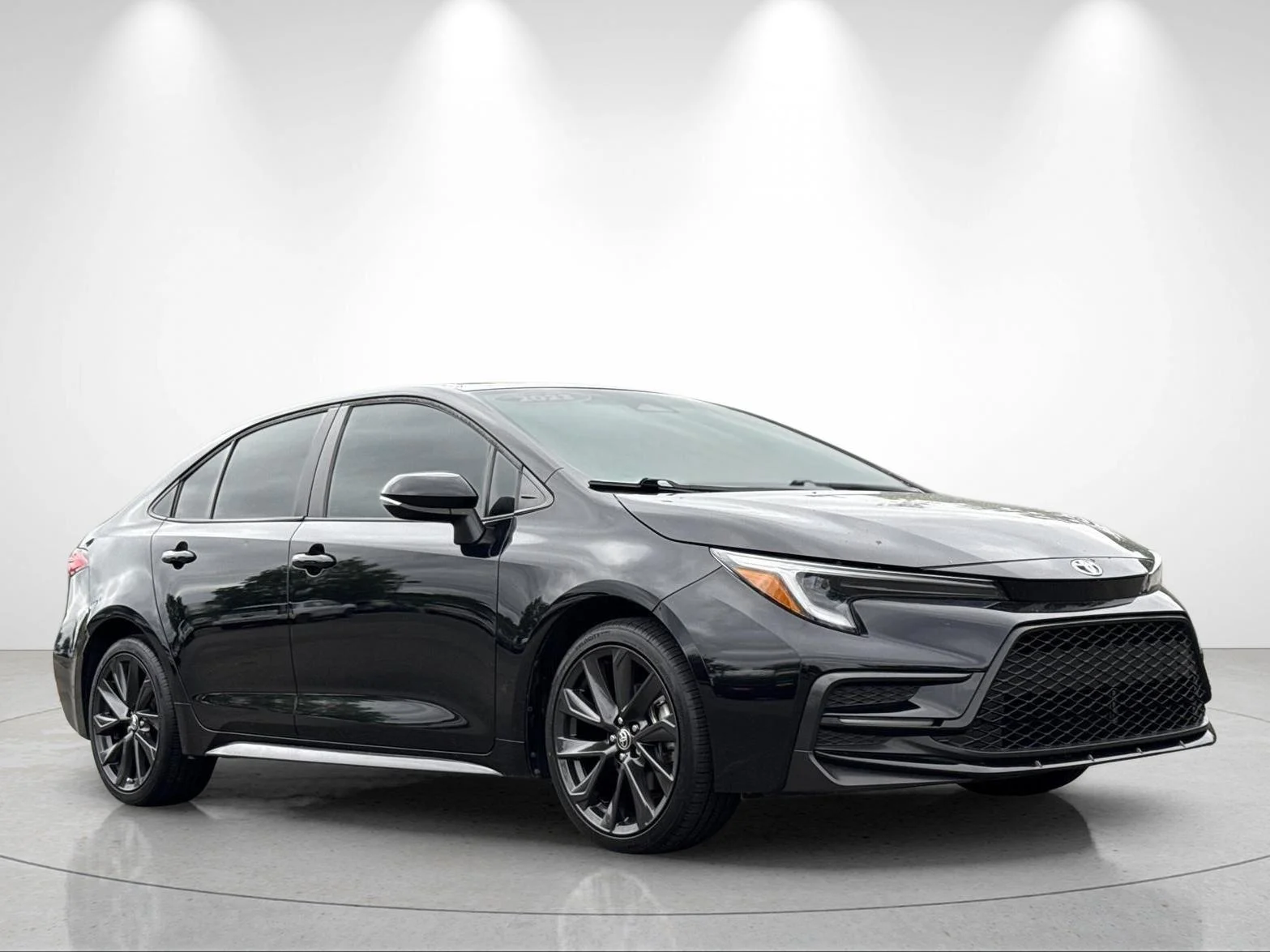 Used 2023 Midnight Black Metallic Toyota SE image 7