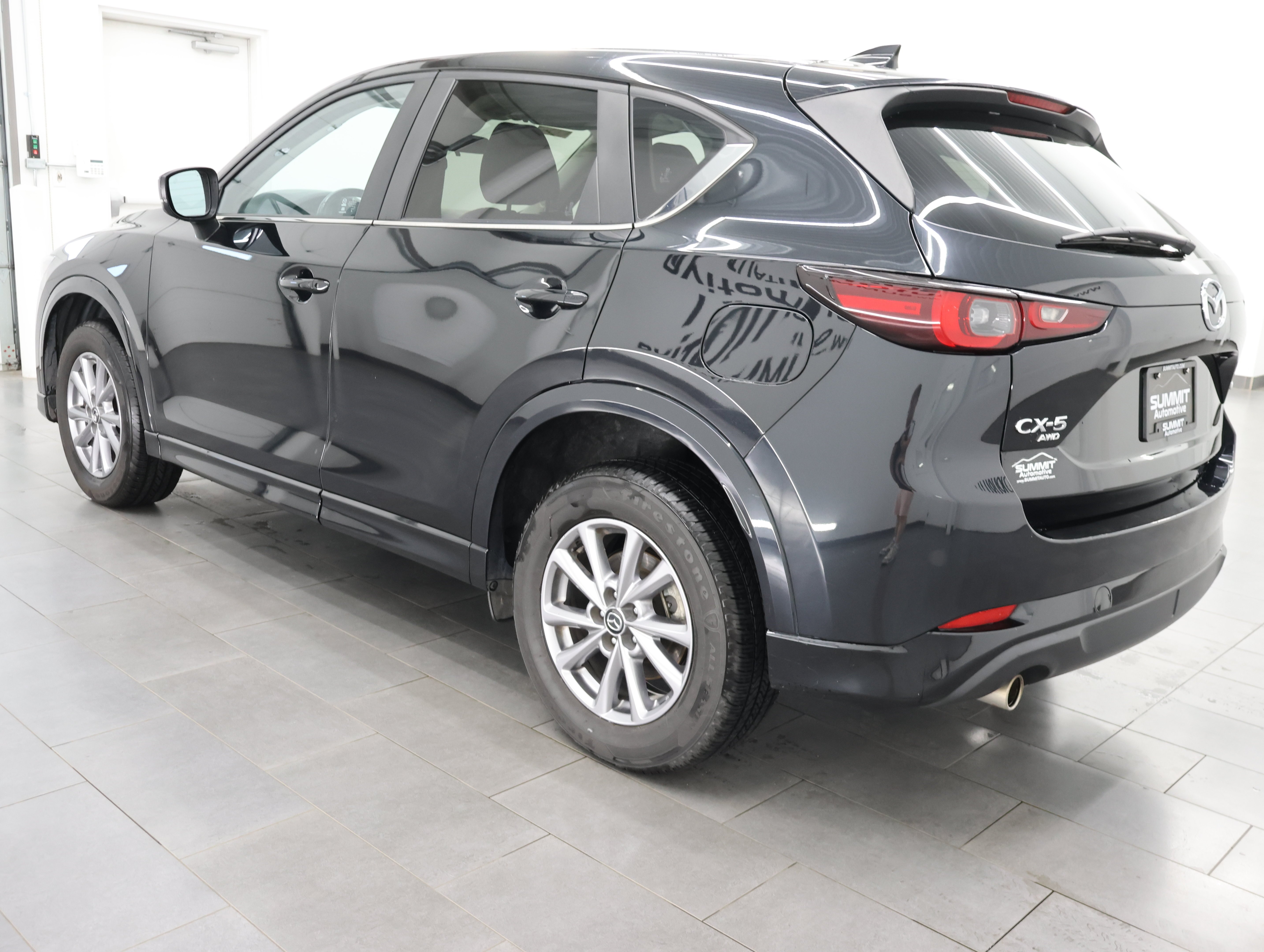 Used 2024 Jet Black Mica Mazda 2.5 S Select Package AWD: S SELECT-AWD-NAV-HEATED LEATHER-BACKUP CAM-BLIND SPOT-1 OWNER image 6