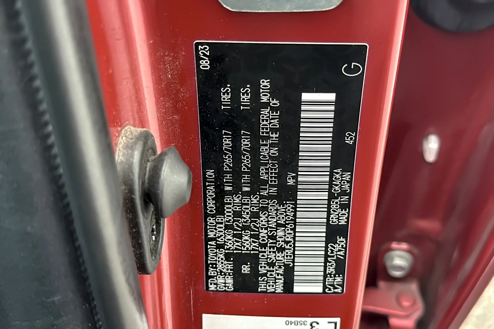 Certified Used 2023 BARCELONA RED METALL Toyota TRD Off Road Premium image 28