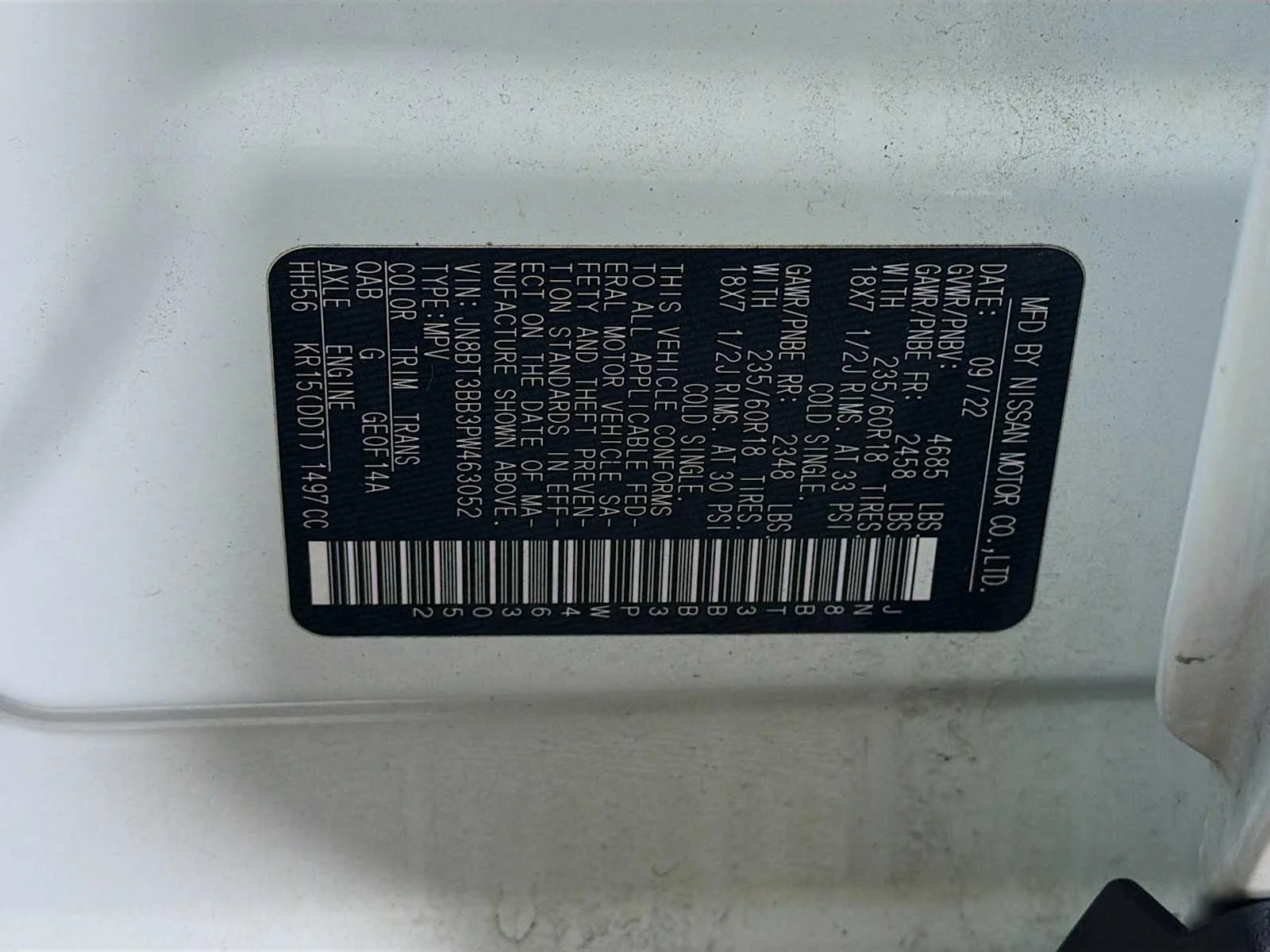 Used 2023 Pearl White Tricoat Nissan SV image 29