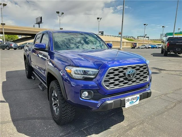 Used 2023 Blue Crush Metallic Toyota TRD Off Road V6 4x4 Double Cab 6 ft. box 140.6 in. image 6