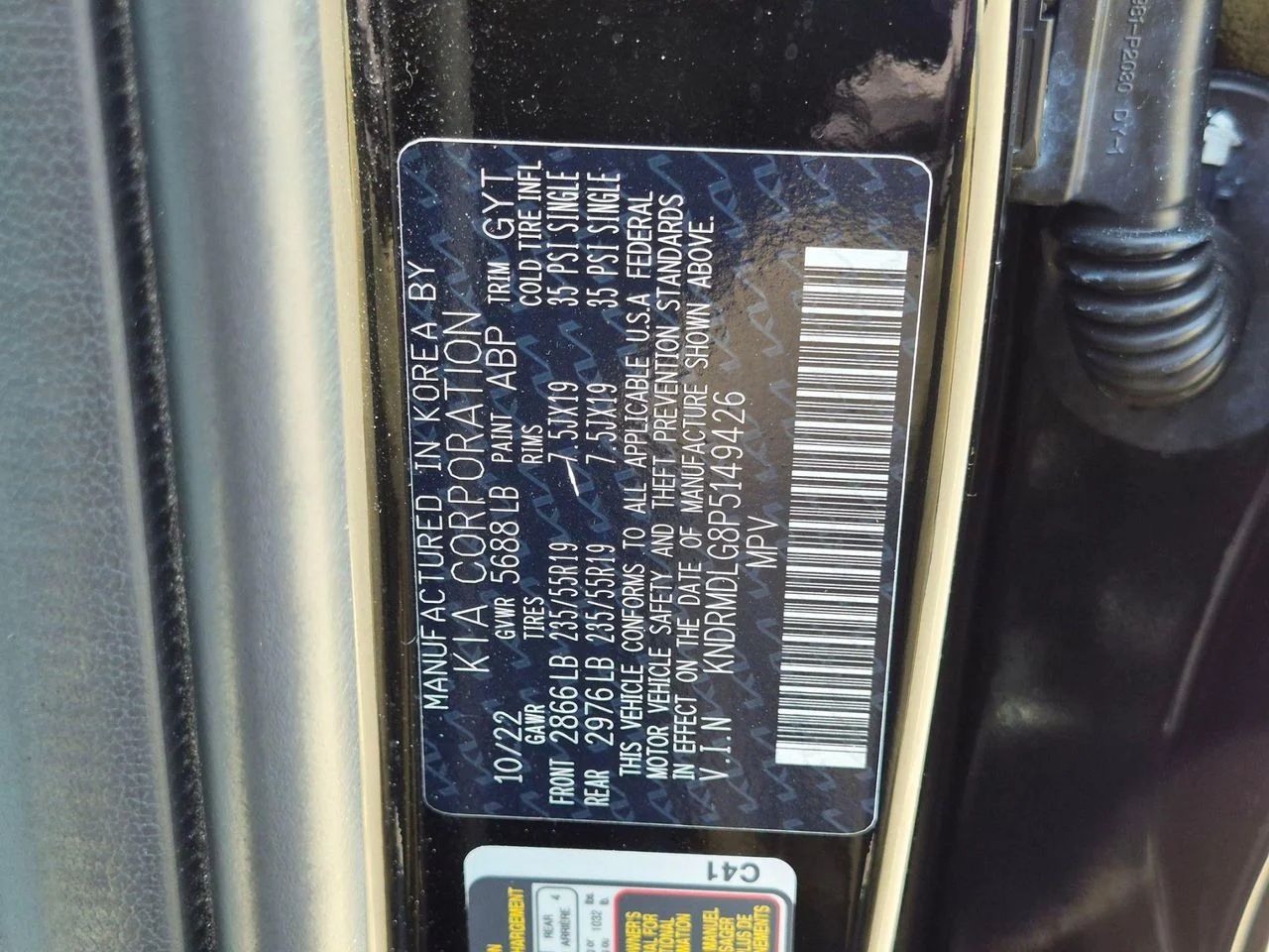 Used 2023 Aurora Black Kia SX Prestige image 28