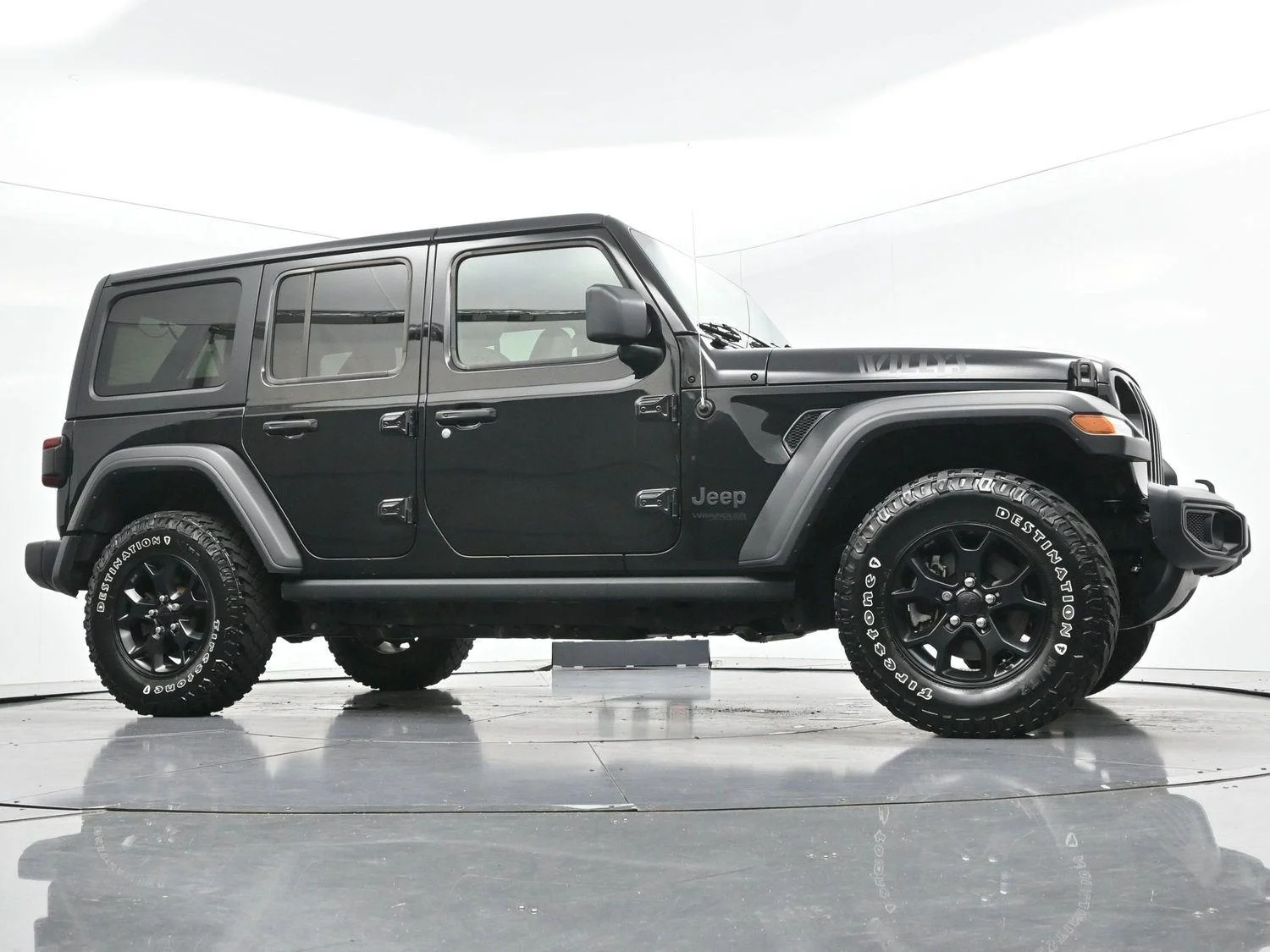 Used 2022 Black Clearcoat Jeep Unlimited Willys image 44