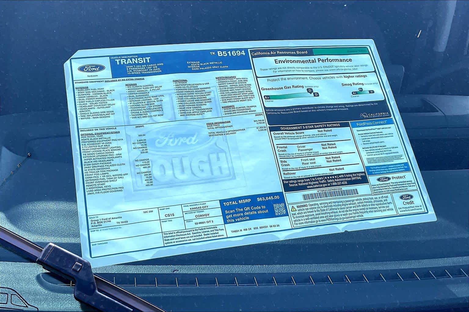 New 2026 Agate Black Metallic Ford Cargo Van image 18