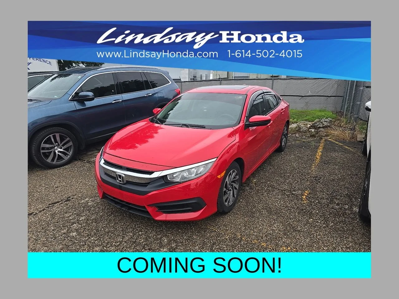 Used 2017 Rallye Red Honda EX image 1
