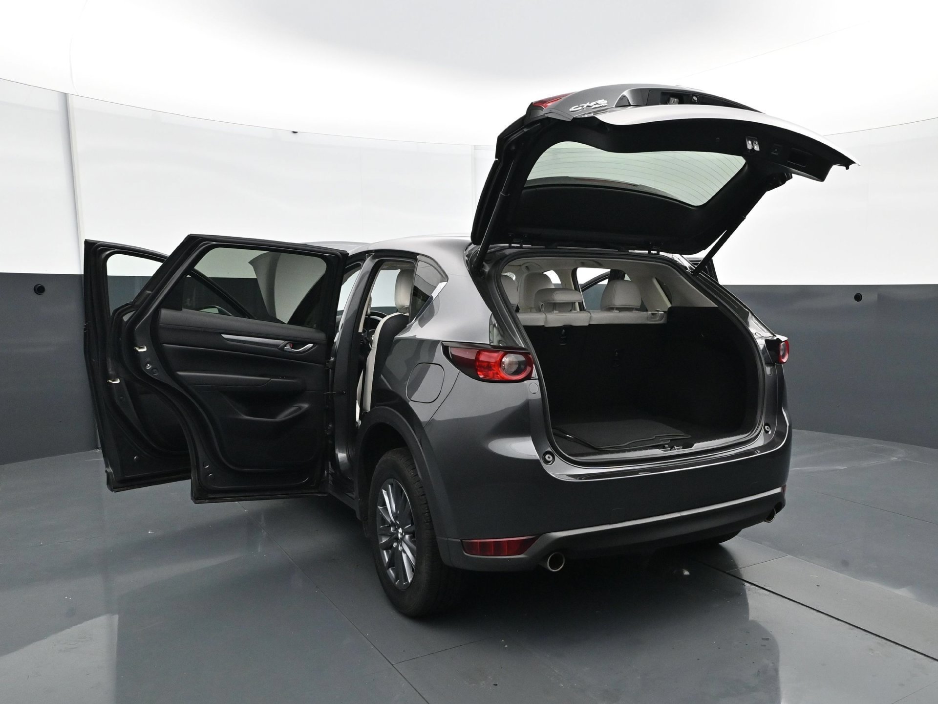 Used 2021 Machine Gray Metallic Mazda Touring AWD image 34