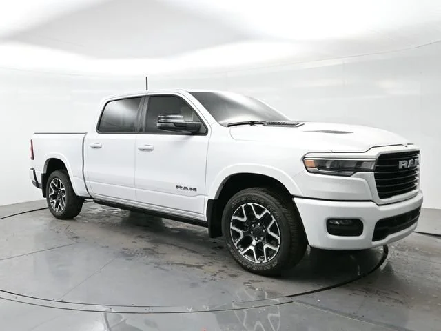 Used 2025 Bright White Clearcoat Ram Laramie image 1