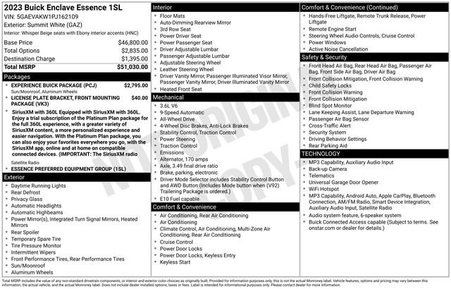 Used 2023 White Buick Essence image 37