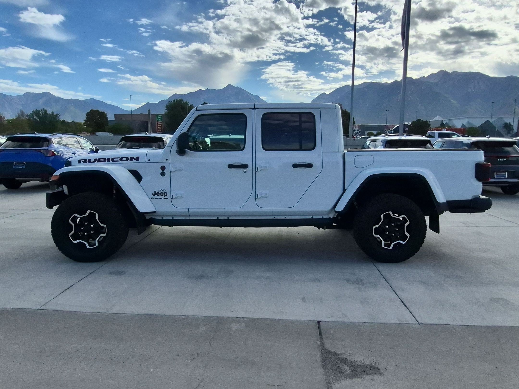 Certified Used 2021 Bright White Clearcoat Jeep Rubicon image 3