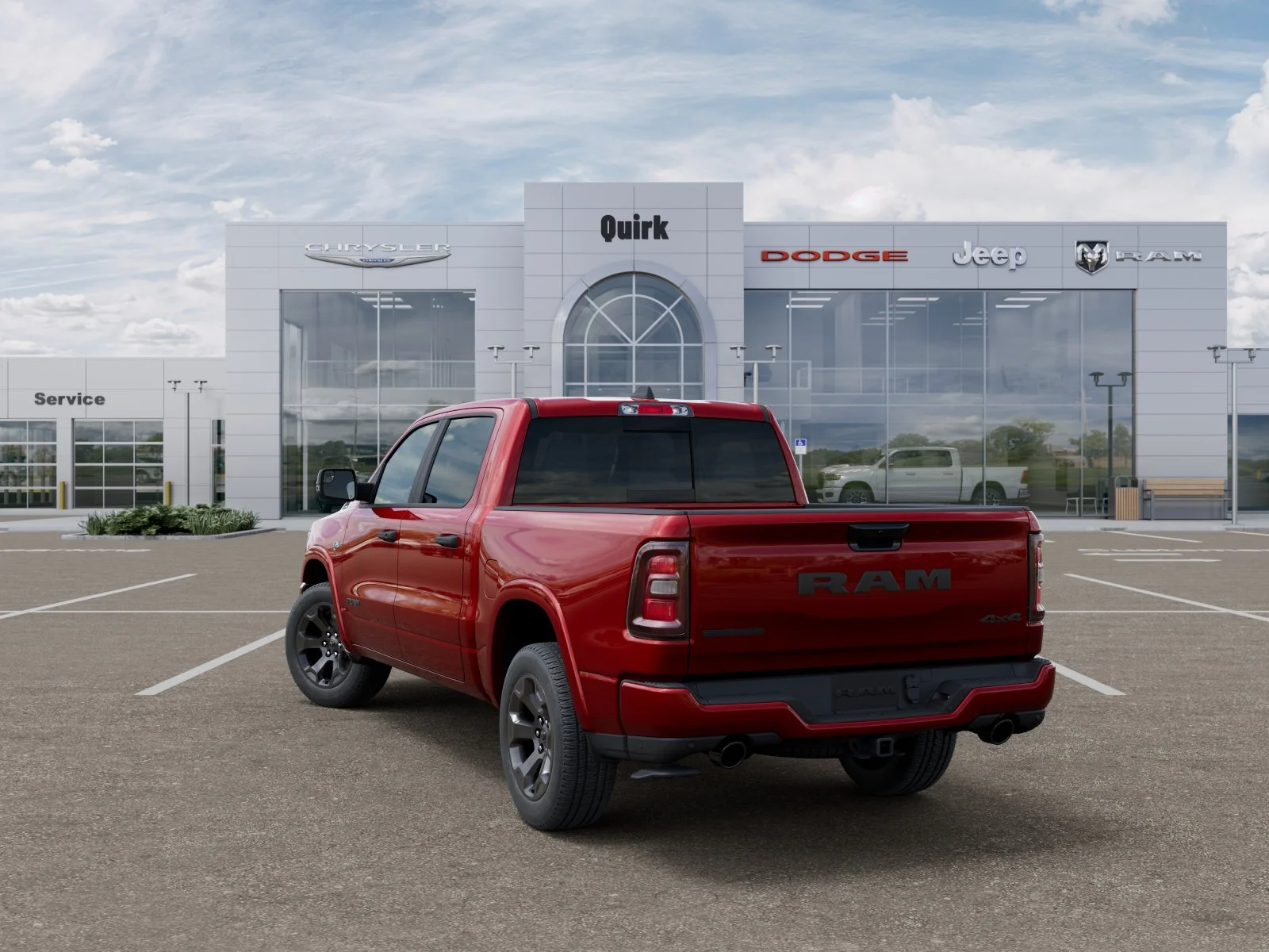 New 2026 Molten Red Pearl-Coat Exterior Paint RAM Big Horn image 29