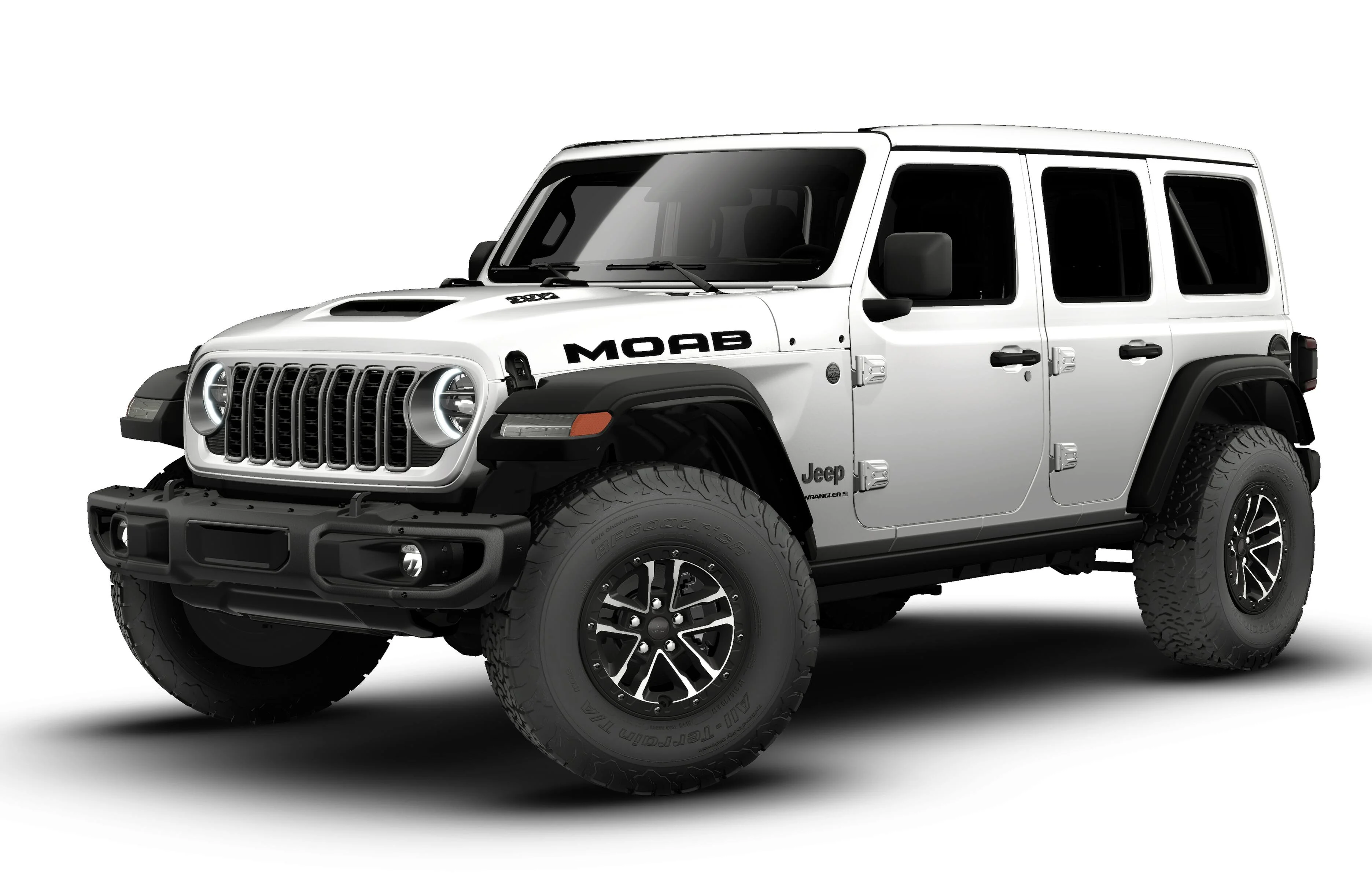 New 2026 Bright White Clear-Coat Exterior Paint Jeep Rubicon 392 image 1
