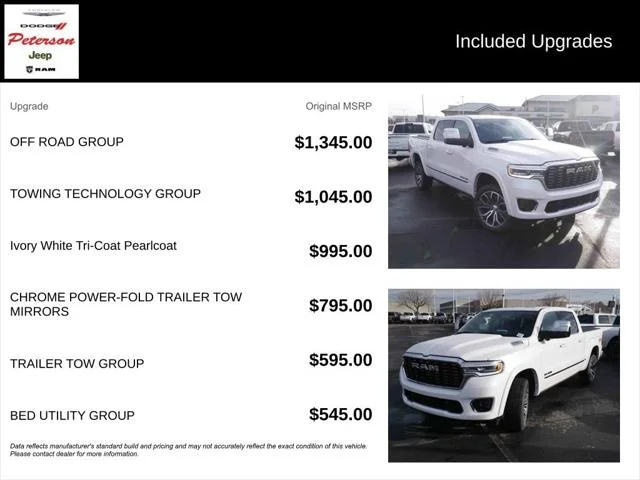 New 2026 Ivory White Tri-Coat Pearl-Coat Exterior Paint RAM  image 13