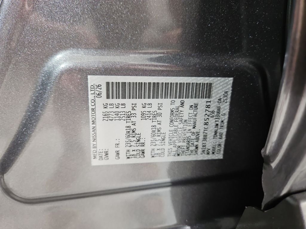 New 2026 Gray Nissan SV image 29