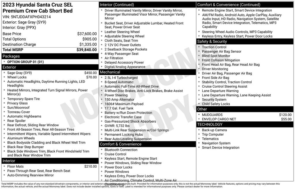 2023 Hyundai Santa Cruz SEL Premium - Photo 37