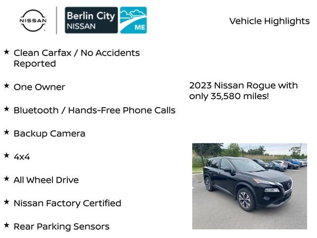Used 2023 Black Nissan SV image 2