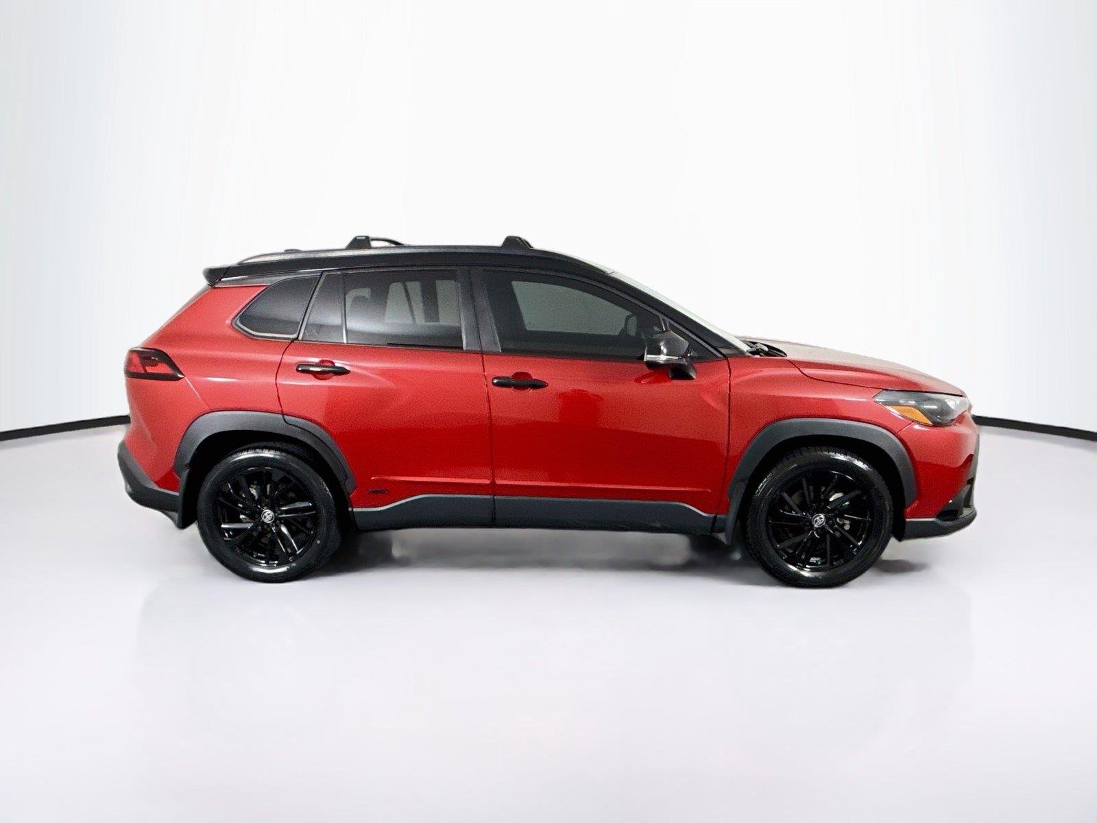Certified Used 2024 Barcelona Red Metallic/Jet Black Toyota Hybrid Nightshade Edition image 9