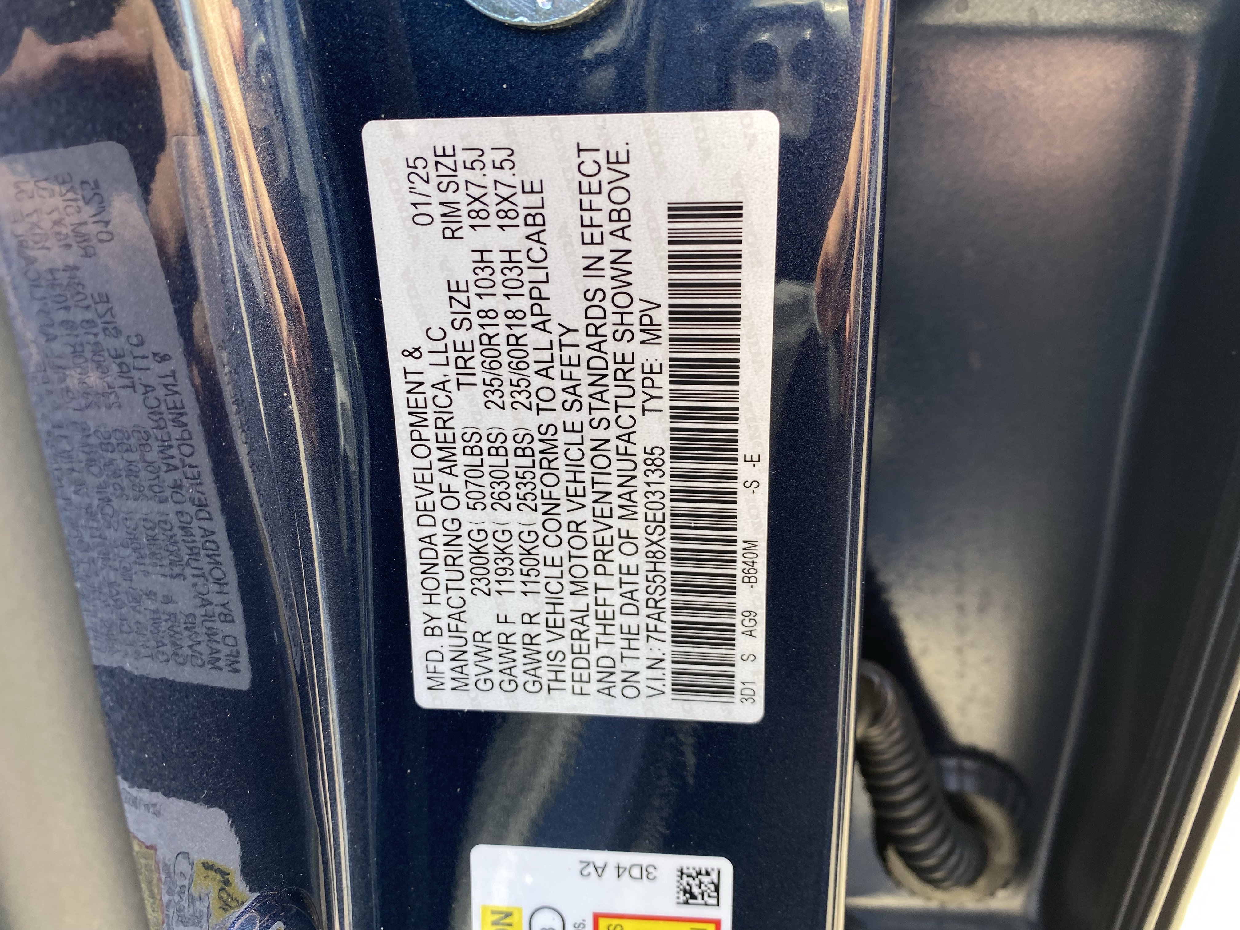 Used 2025 Blue Honda Sport-L image 32