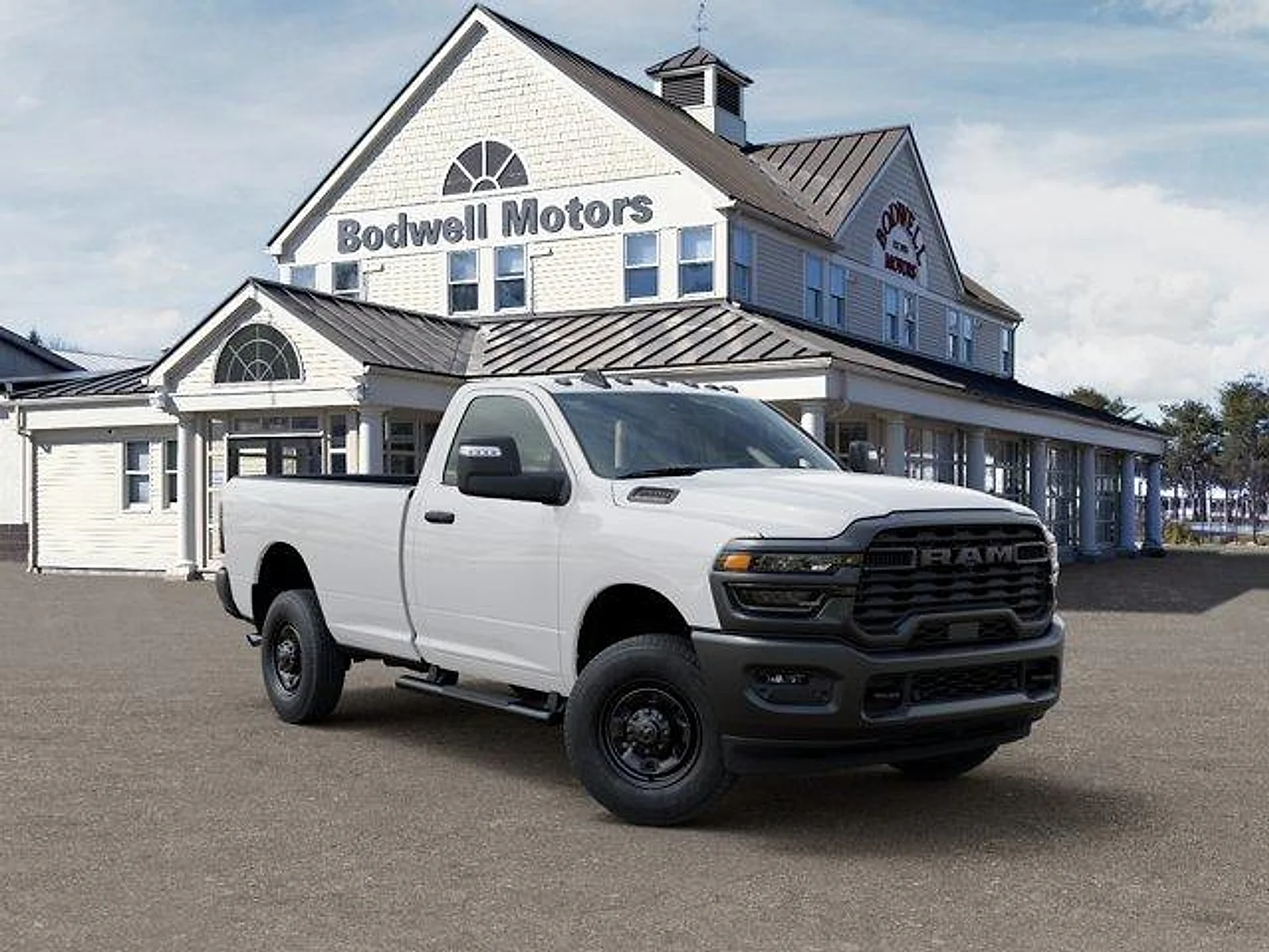New 2026 Bright White Clear-Coat Exterior Paint RAM Tradesman Regular Cab 4x4 8