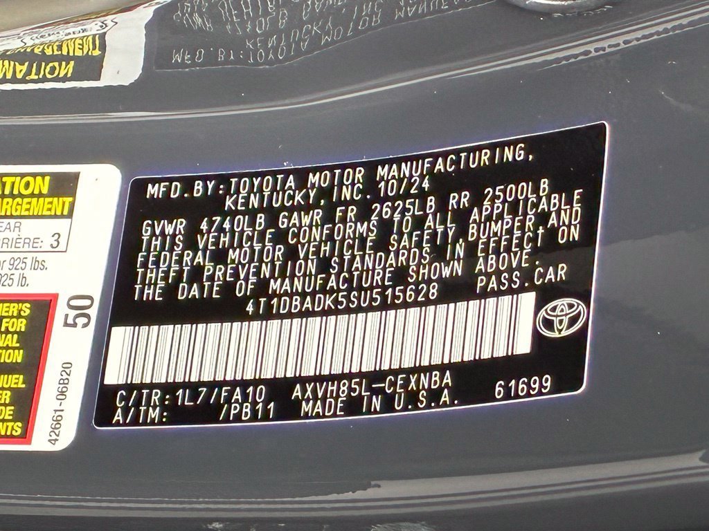 Used 2025 Gray Toyota LE image 33