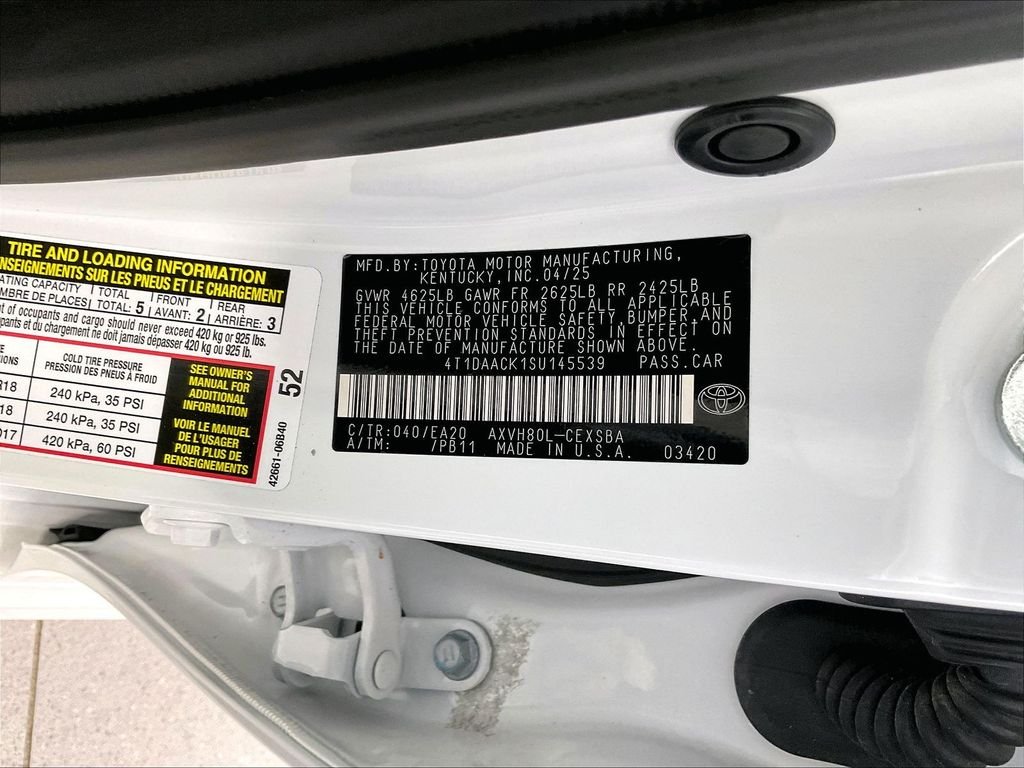 Used 2025 White Toyota SE image 35