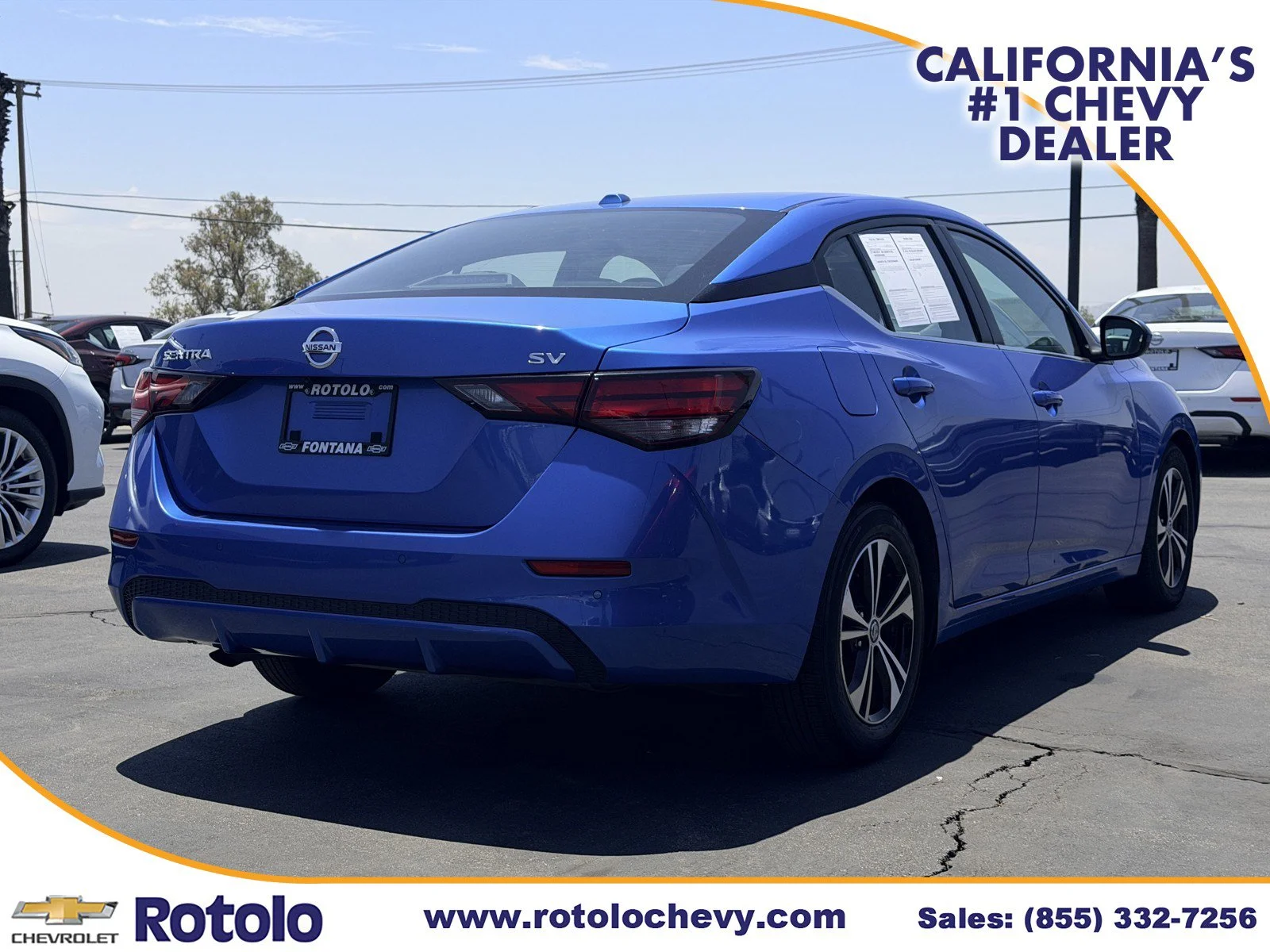 Used 2023 Electric Blue Metallic Nissan SV image 6