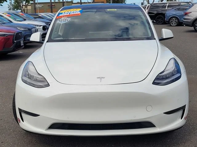 Used 2021 Tesla Model Y Long Range with VIN 5YJYGAEE4MF151083 for sale in San Leandro, CA