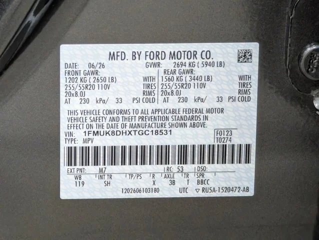 New 2026 Carbonized Gray Metallic Ford Active image 51