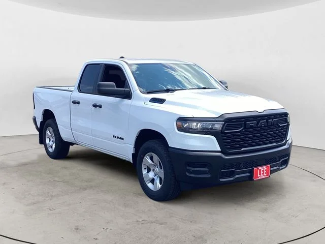 New 2026 Bright White Clearcoat Ram TRADESMAN QUAD CAB 4X4 6