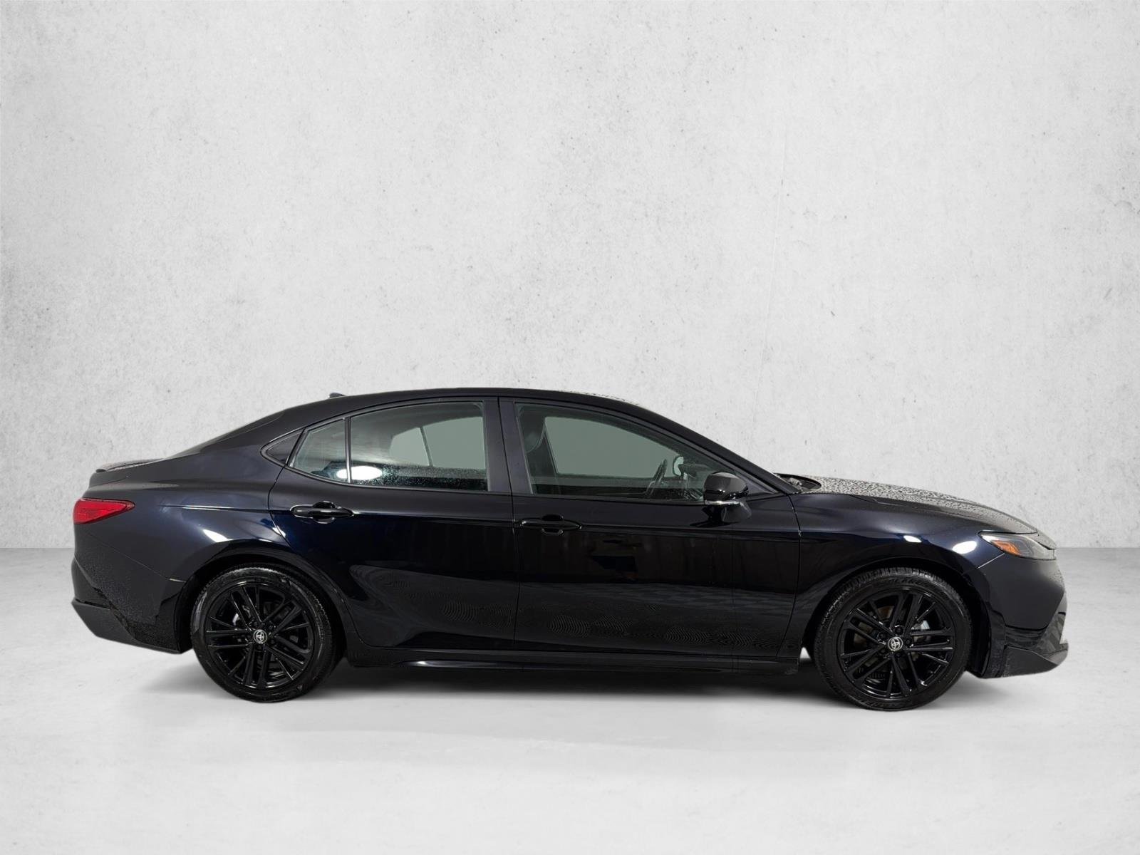 Used 2025 Midnight Black Metallic Toyota SE image 2
