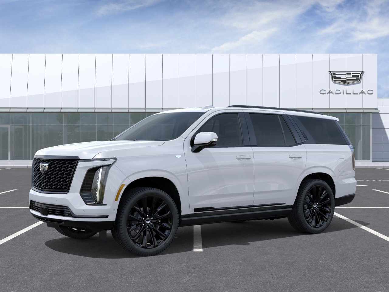 New 2026 Vibrant White Tricoat Cadillac Platinum Sport image 2