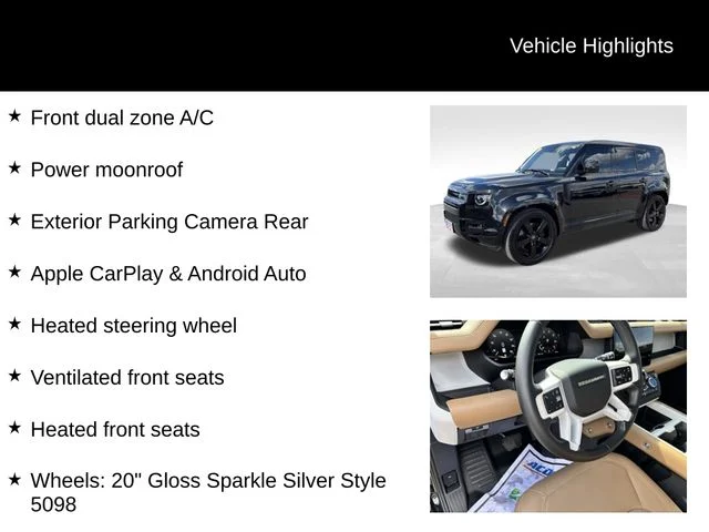 Used 2025 Black Land Rover X-Dynamic SE image 7
