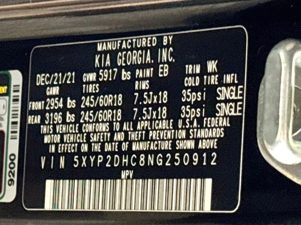 Used 2022 Black Kia LX image 25