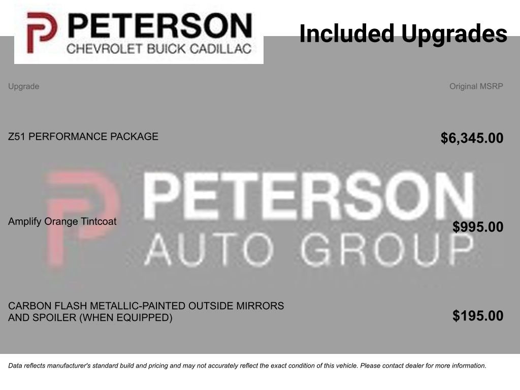 Used 2023 Orange Chevrolet Stingray image 11