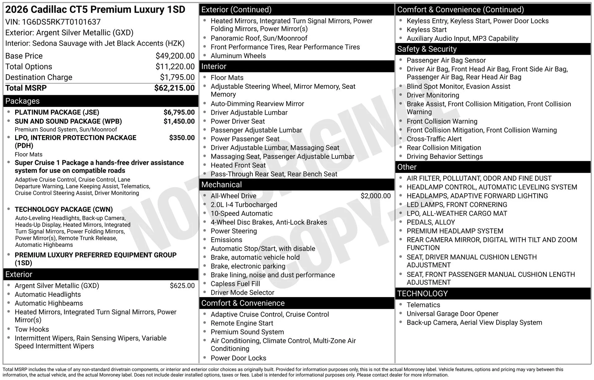 Used 2026 Silver Cadillac Premium Luxury image 42