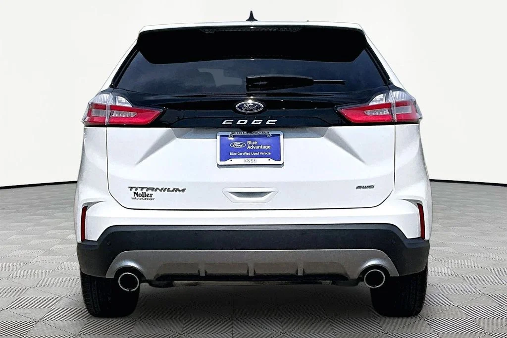 Certified Used 2024 White Metallic Ford Titanium image 4