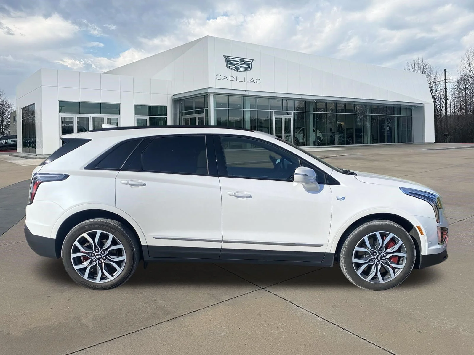 Used 2024 Crystal White Tricoat Cadillac AWD Sport image 11