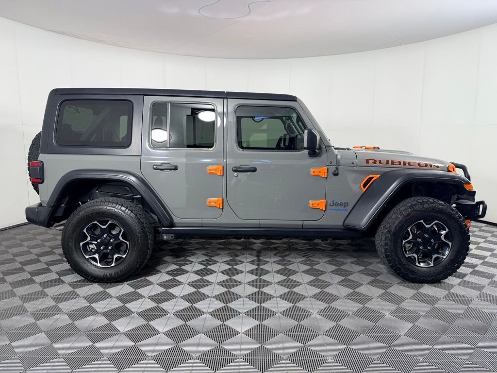Used 2022 Gray Jeep Unlimited Rubicon 4xe image 7