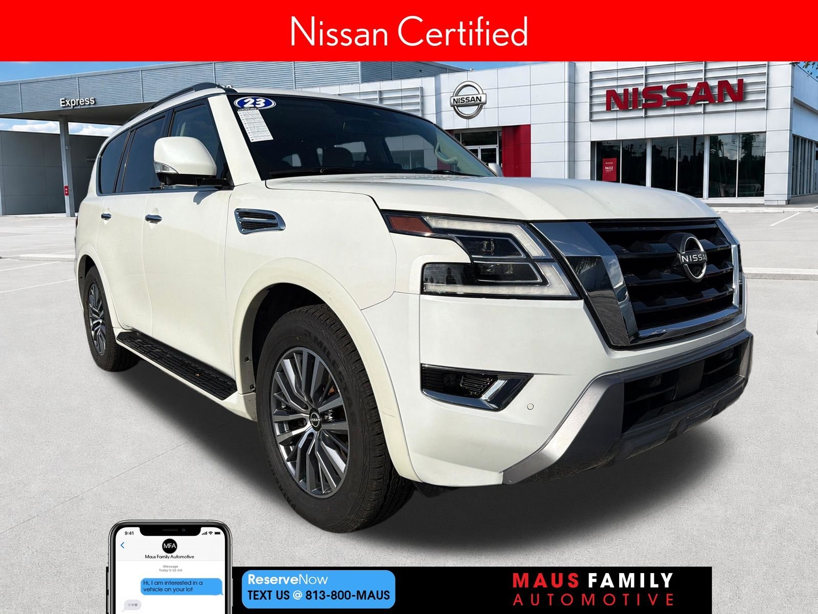 Certified Used 2023 White Nissan SL image 1