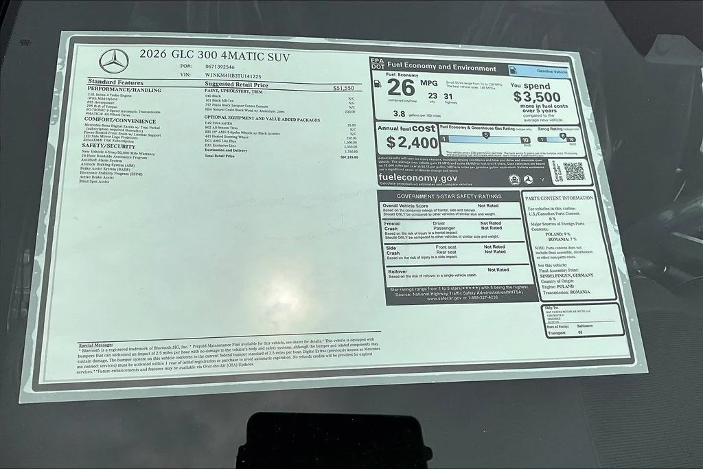 New 2026 Black Mercedes-Benz GLC 300 image 13