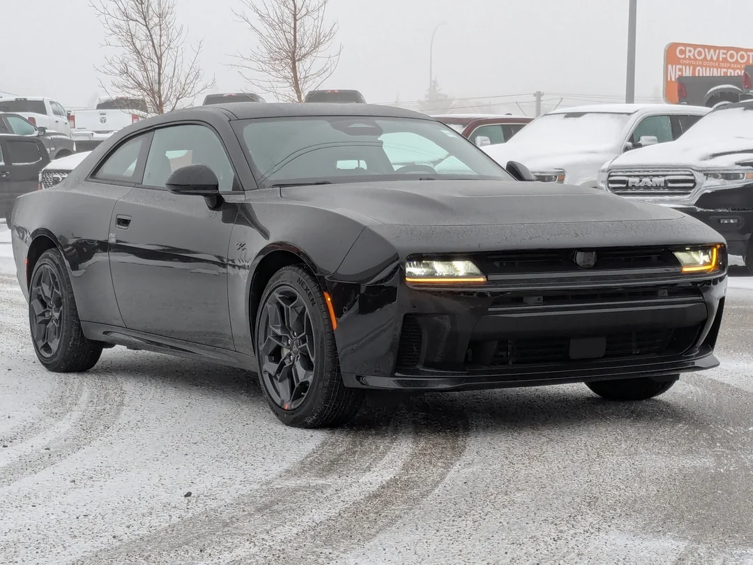 New 2026 Black Dodge R/T - - AWD - Blacktop Package - Driver Convenience Group - Diamond Black Crystal Pearl & More! image 2
